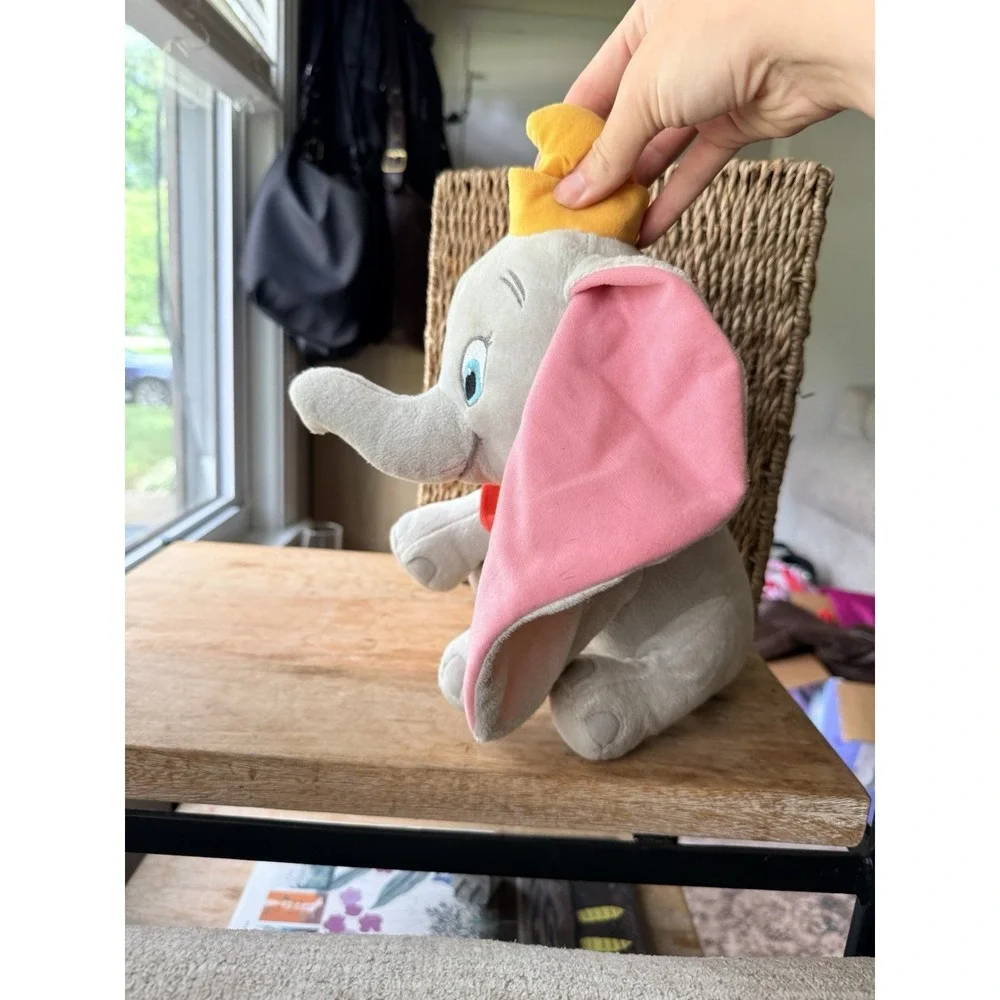 Disney Dumbo‎ Plush Elephant 14in Kohls Cares Stuffed Animal Gray Soft